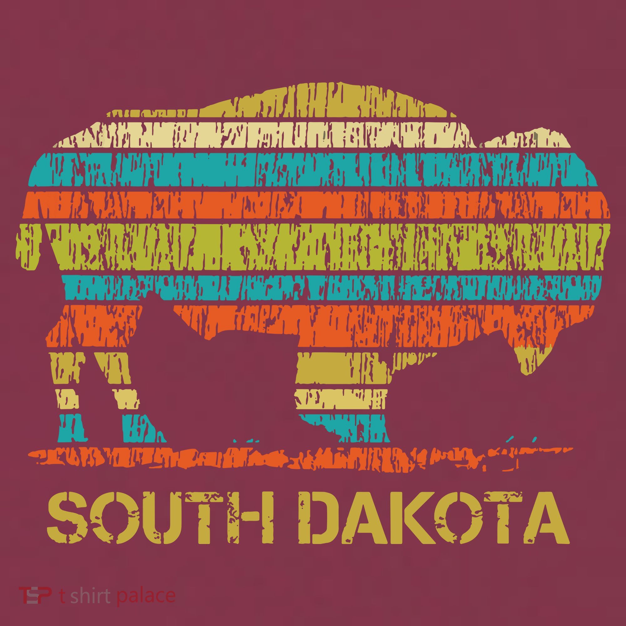 Buffalo For A South Dakota Vacation 16oz Travel Tumbler