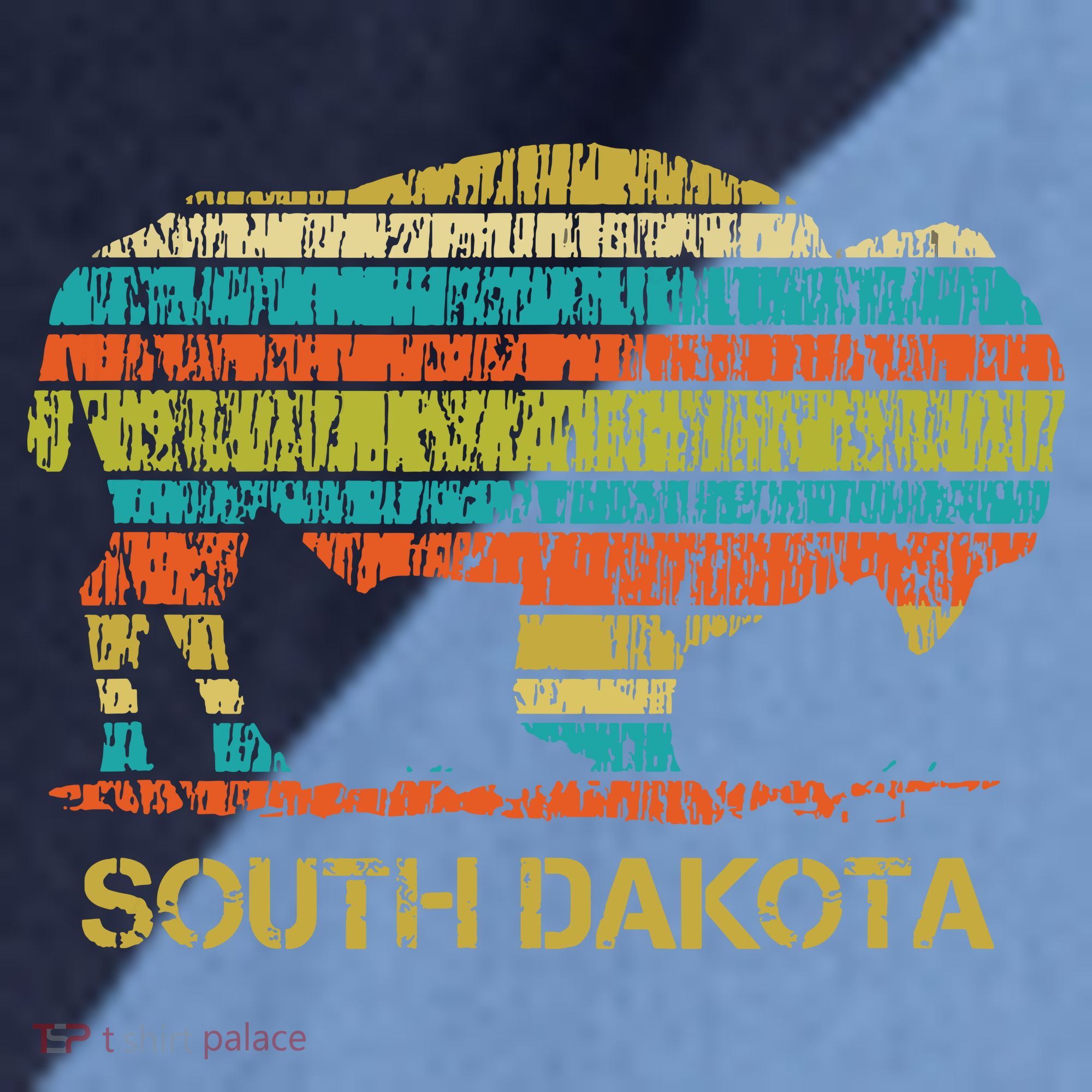 Buffalo For A South Dakota Vacation Raglan Baseball Sleeve Shirt