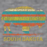 Buffalo For A South Dakota Vacation Women's Racerback Cropped Tank thumb 2