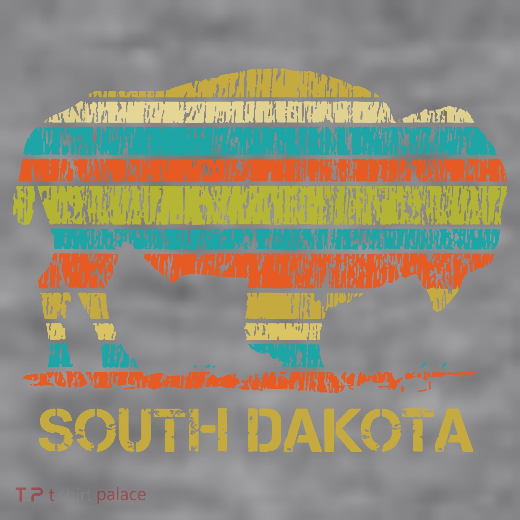 Buffalo For A South Dakota Vacation Women's Racerback Cropped Tank