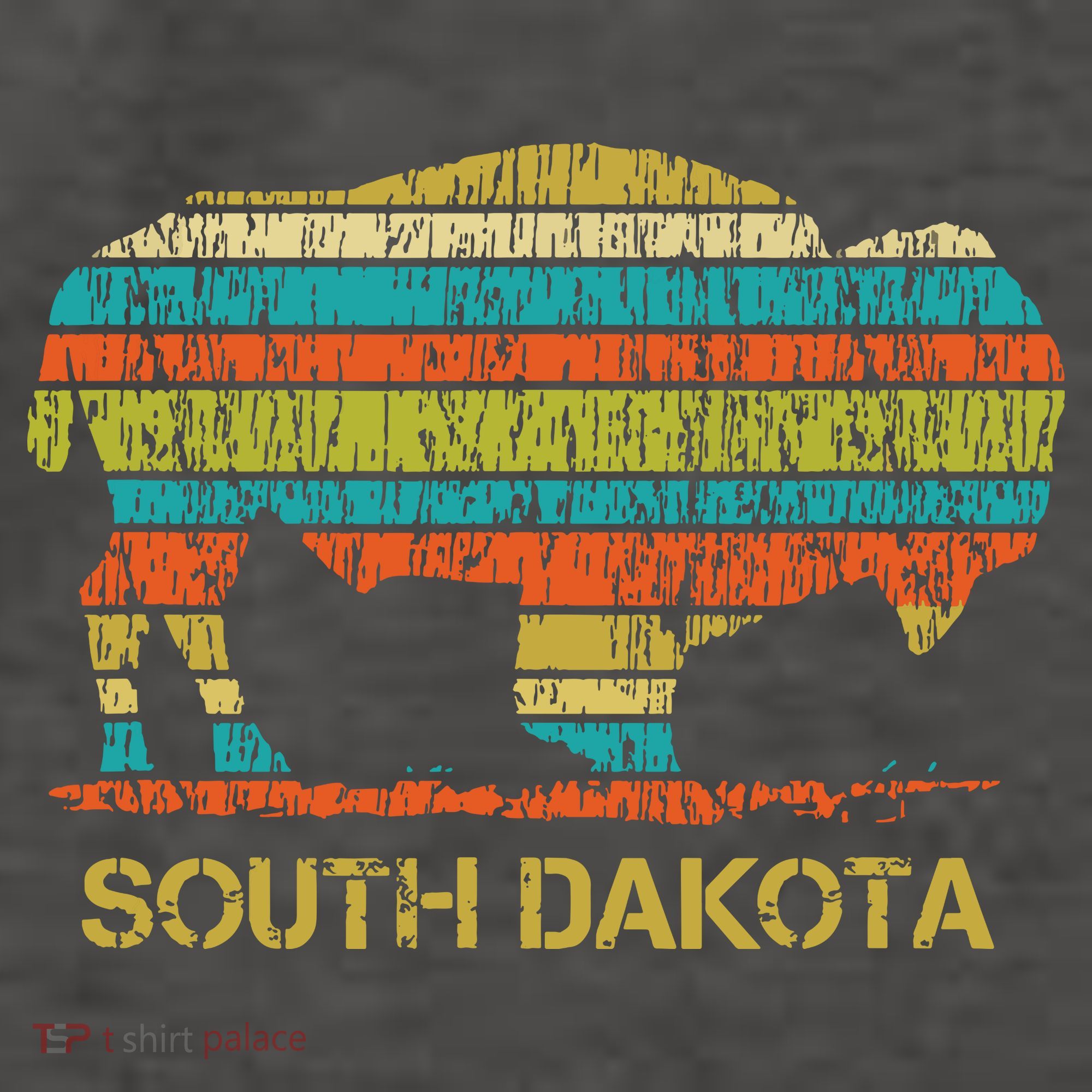 Buffalo For A South Dakota Vacation Vector Backpack