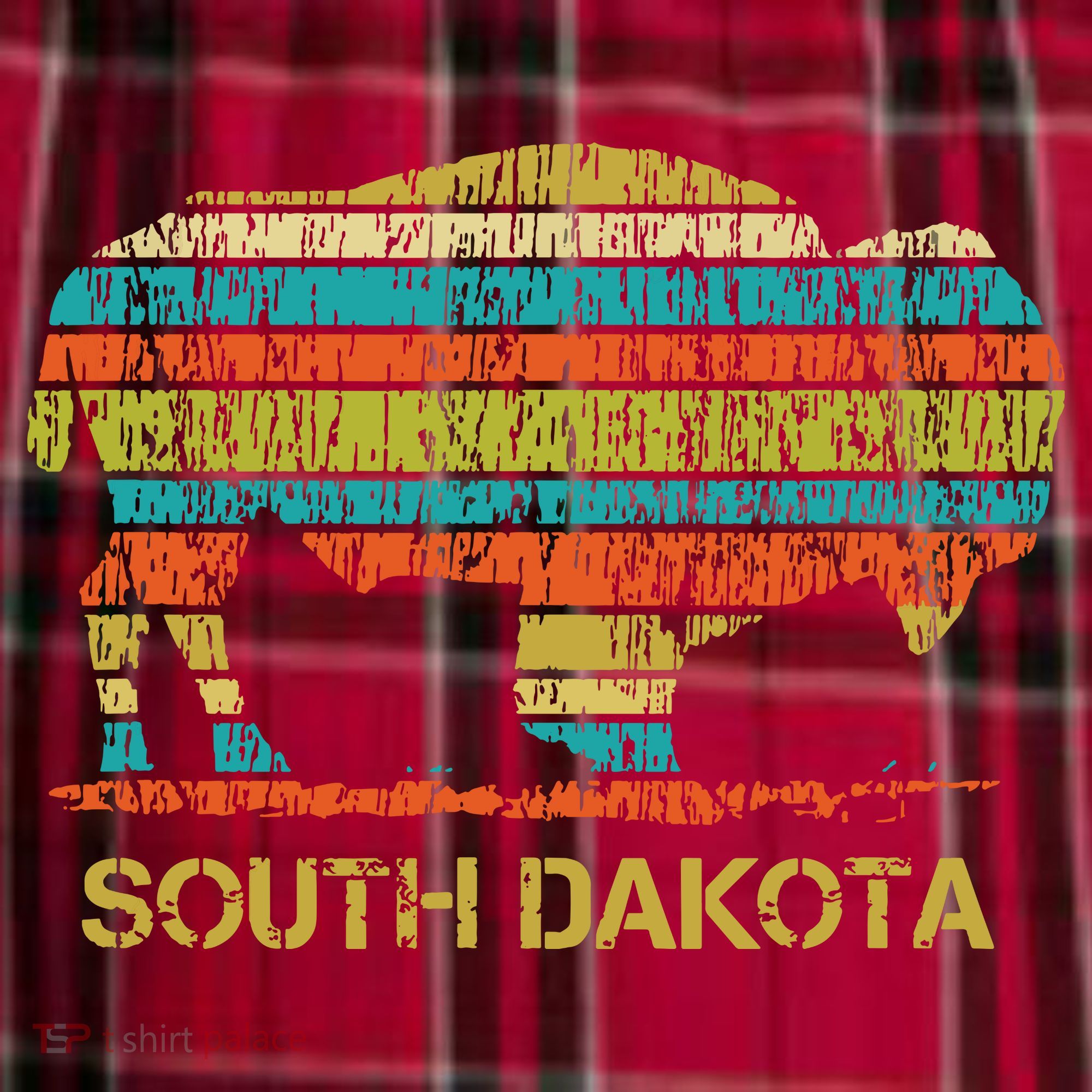 Buffalo For A South Dakota Vacation Women's Flannel Plaid Pajama Pants