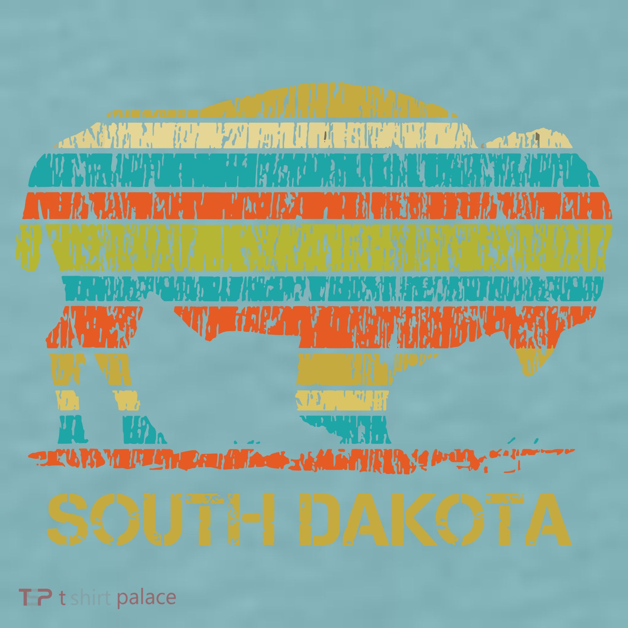 Buffalo For A South Dakota Vacation Sueded Cloud Jersey T-Shirt