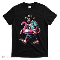Bigfoot Flamingo Aloha Pool Party Hawaiian Party T-Shirt thumb 0