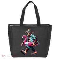 Bigfoot Flamingo Aloha Pool Party Hawaiian Party Tote Bag thumb 0