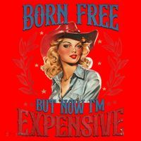Born Free But Now I’M Expensive Santa Hat thumb 1