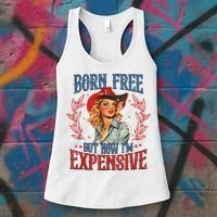 Born Free But Now I’M Expensive Women's Tank Top thumb 3
