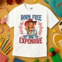 Born Free But Now I’M Expensive Kids T-Shirt thumb 3