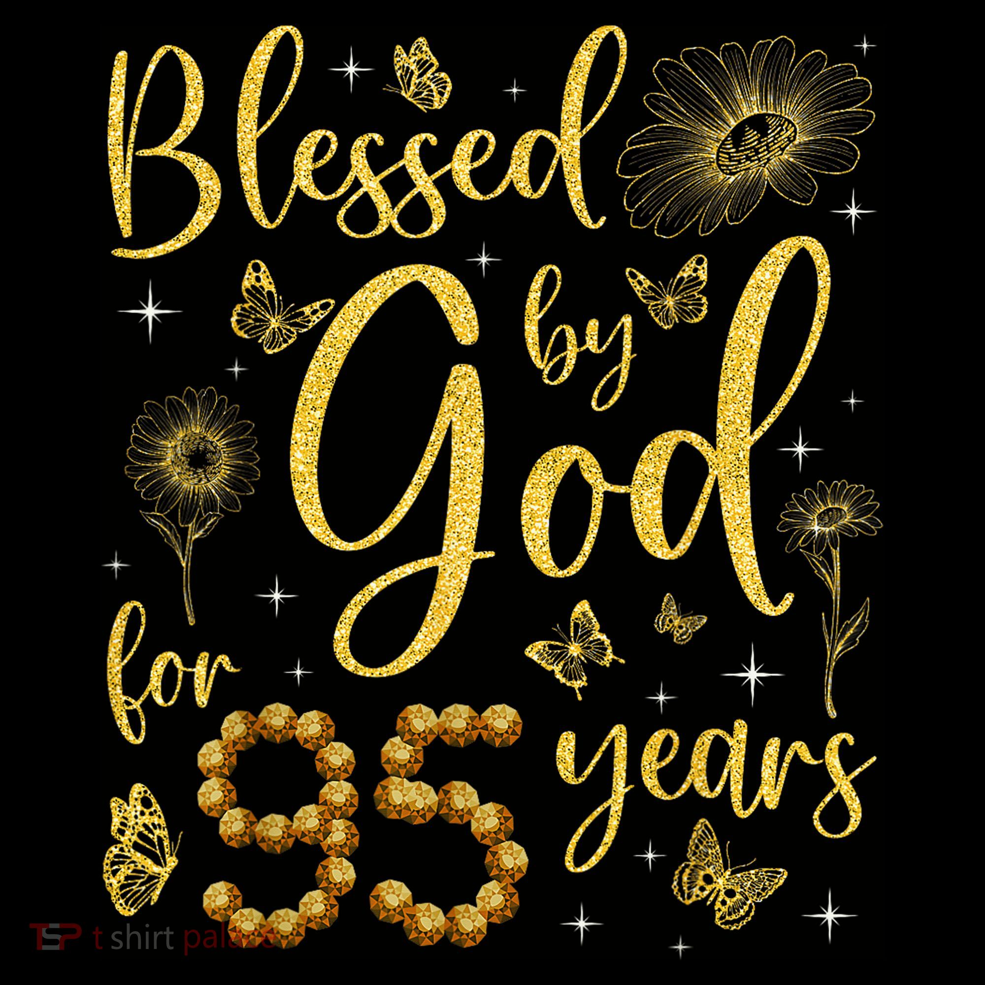 Butterfly Flower Blessed By God For 95 Years 95th Birthday Coffee Mug