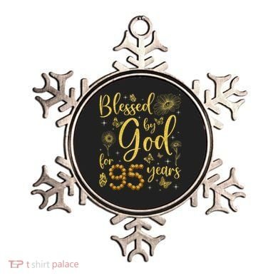 Butterfly Flower Blessed By God For 95 Years 95th Birthday Ornament