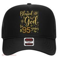 Butterfly Flower Blessed By God For 95 Years 95th Birthday Hat thumb 0