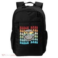 Beach Funny Babe Summer Retro Vacation Beach And Summer Leopard Backpack thumb 0