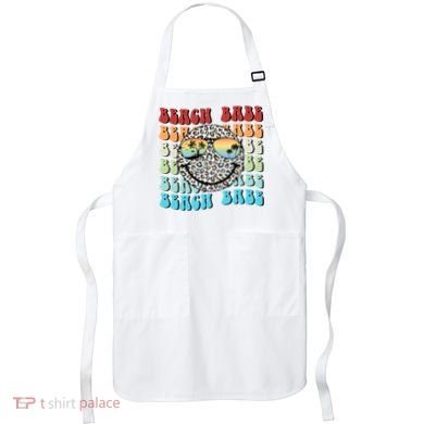 Beach Funny Babe Summer Retro Vacation Beach And Summer Leopard Apron