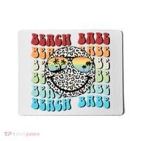 Beach Funny Babe Summer Retro Vacation Beach And Summer Leopard Mousepad thumb 0