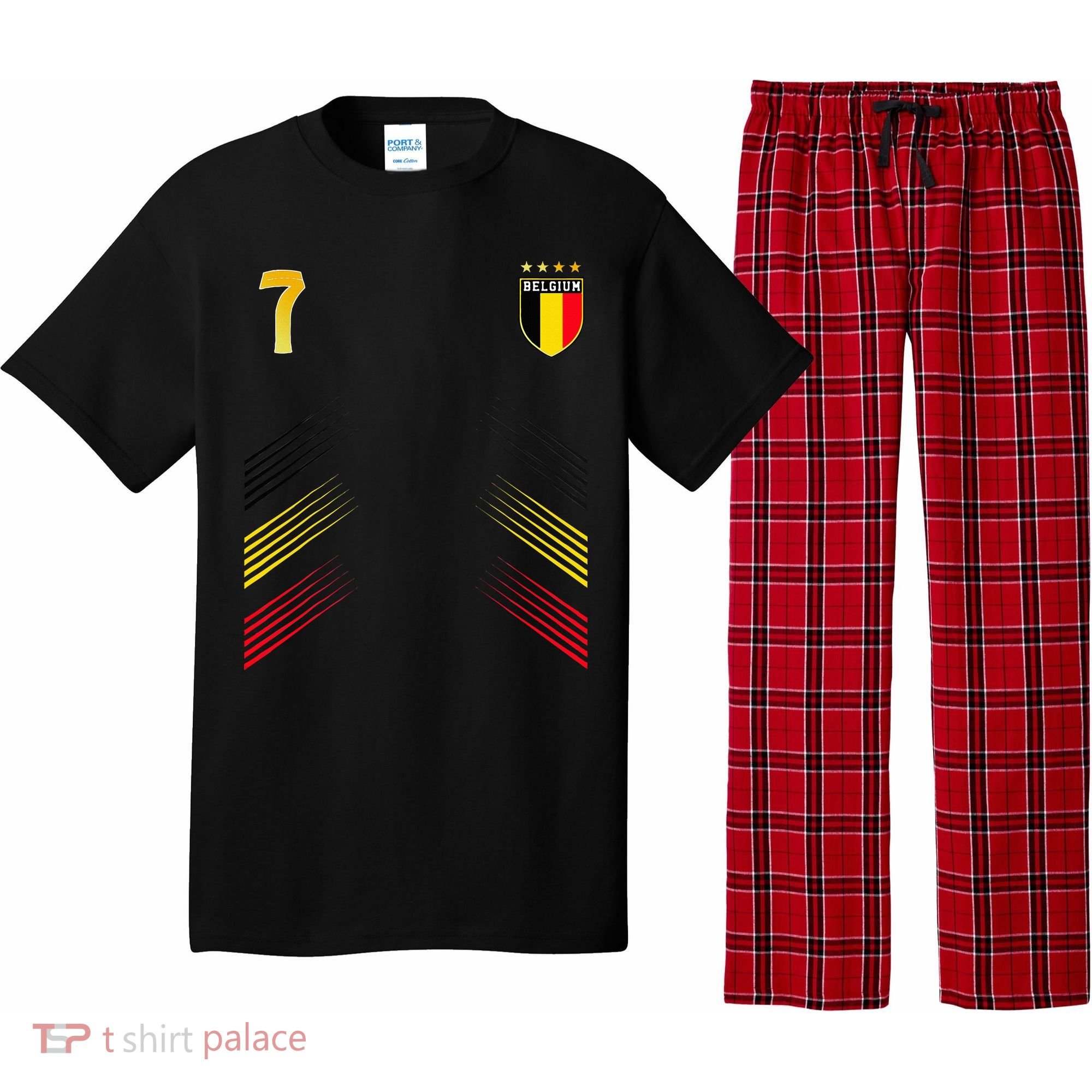 Belgium Flag Belgian Pride Lovers Pajama Set