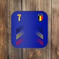 Belgium Flag Belgian Pride Lovers Coaster thumb 0