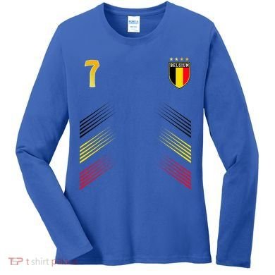Belgium Flag Belgian Pride Lovers Women's Long Sleeve Shirt