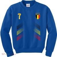 Belgium Flag Belgian Pride Lovers Kids Sweatshirt thumb 0