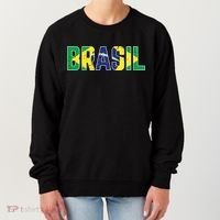 Brasil Flag Brazilian Soccer Fan Women's Sweatshirt thumb 0