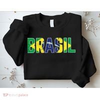 Brasil Flag Brazilian Soccer Fan Sweatshirt thumb 2