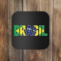 Brasil Flag Brazilian Soccer Fan Coaster thumb 0