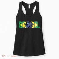 Brasil Flag Brazilian Soccer Fan Women's Tank Top thumb 0