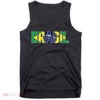Brasil Flag Brazilian Soccer Fan Tank Top thumb 0
