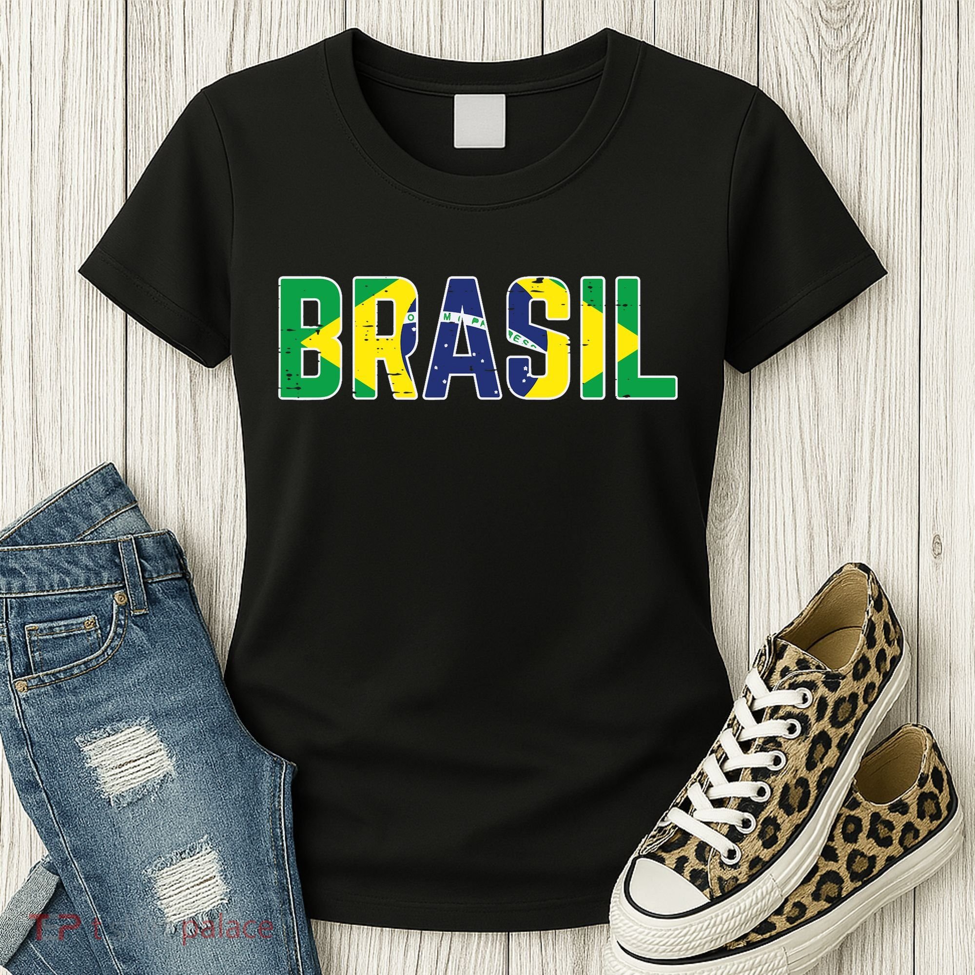 Brasil Flag Brazilian Soccer Fan Women's T-Shirt