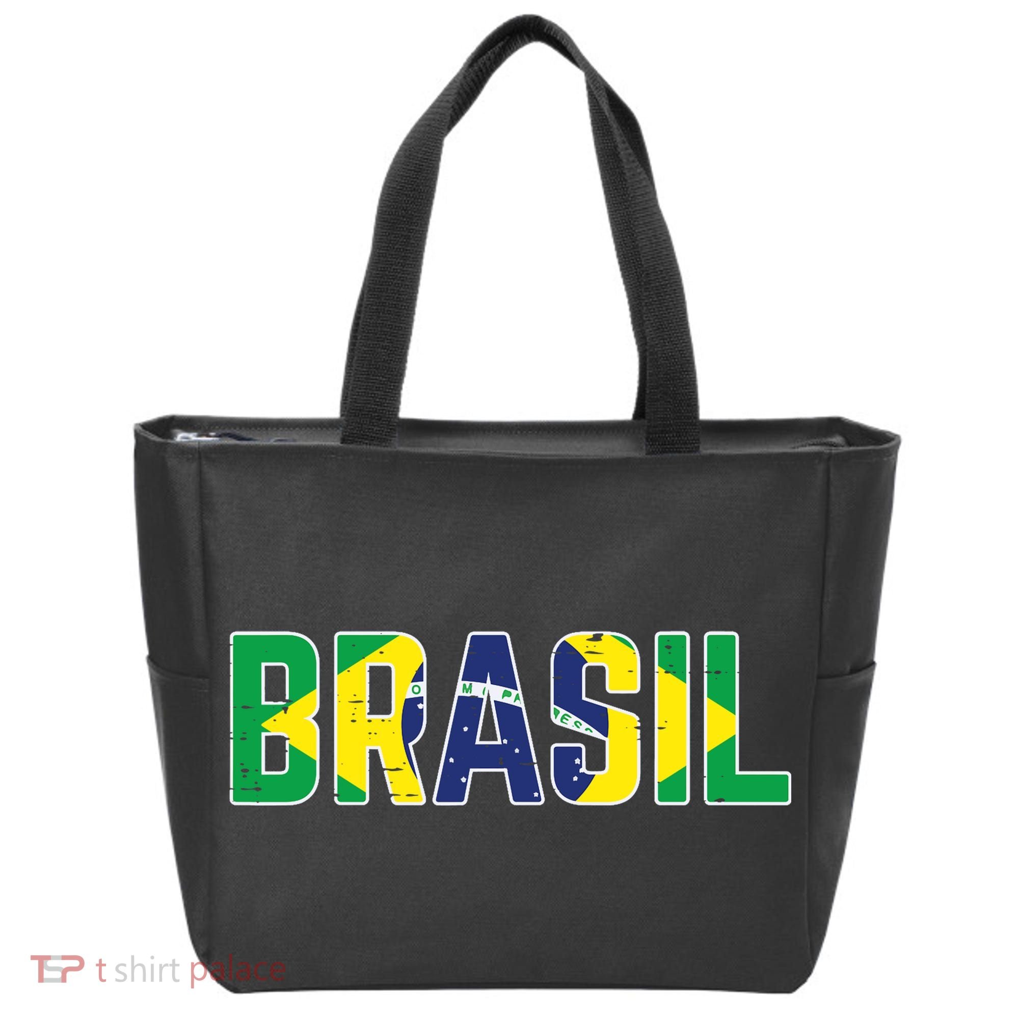 Brasil Flag Brazilian Soccer Fan Tote Bag