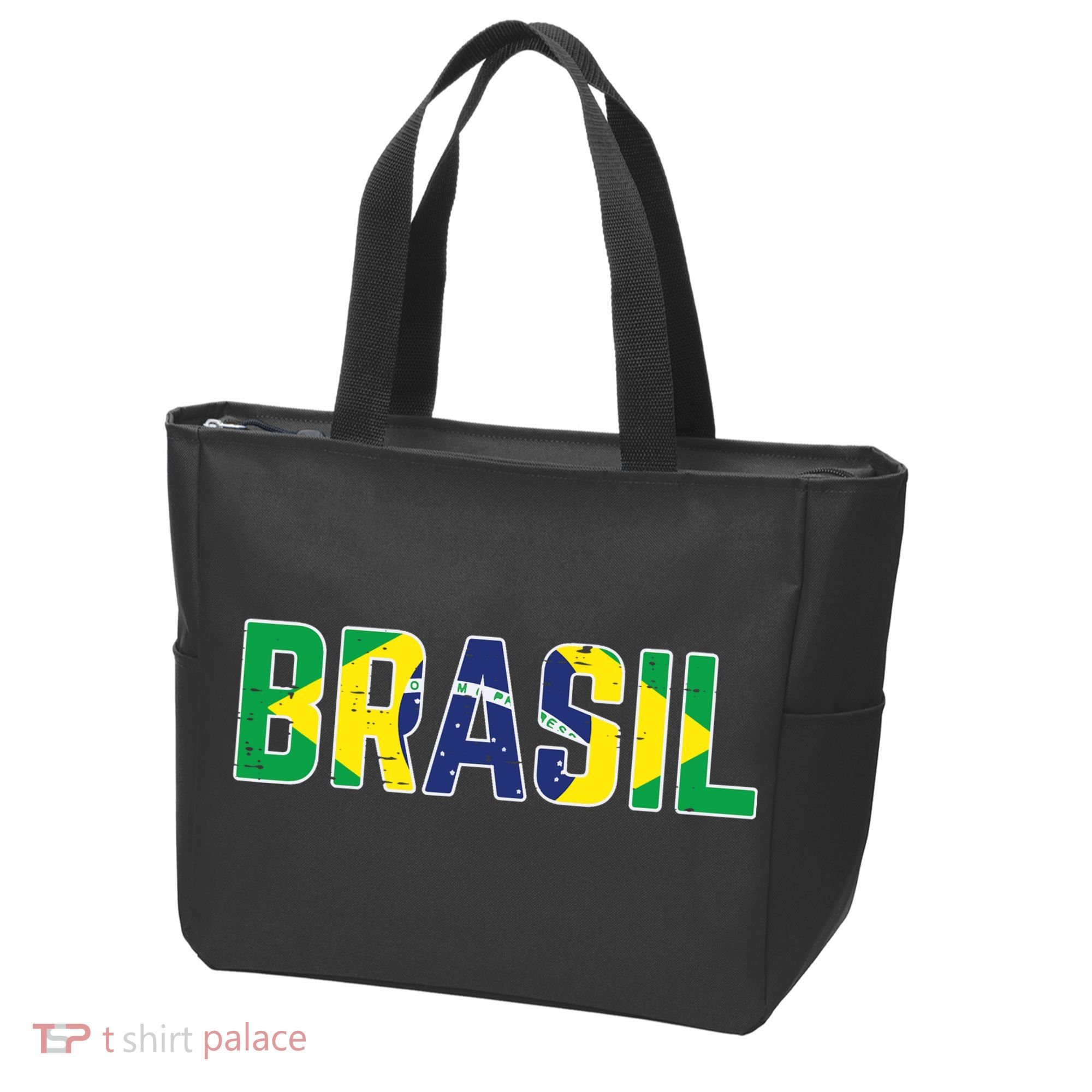 Brasil Flag Brazilian Soccer Fan Tote Bag