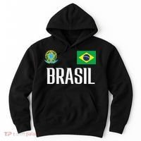 Brasil Flag Brazil Football Soccer Fan Hoodie thumb 0