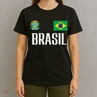 Brasil Flag Brazil Football Soccer Fan T-Shirt thumb 4