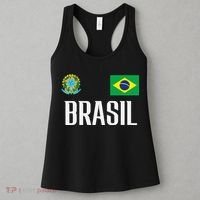 Brasil Flag Brazil Football Soccer Fan Women's Tank Top thumb 3