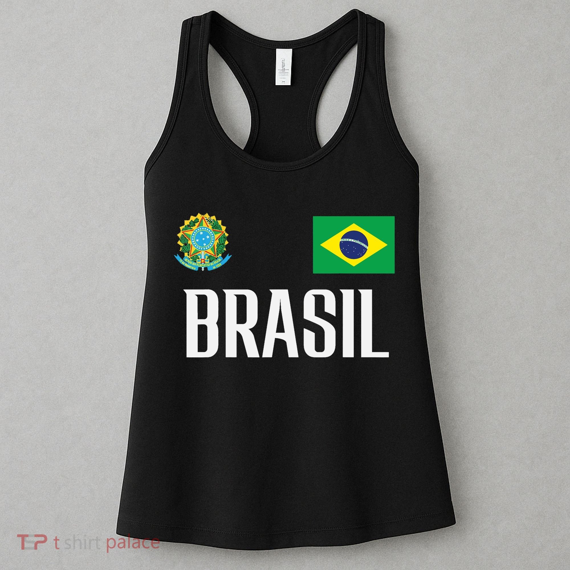 Brasil Flag Brazil Football Soccer Fan Women's Tank Top