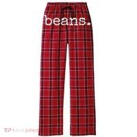 Beans Funny Barista Coffee Bean Espresso Bean Bean Lover Women's Flannel Plaid Pajama Pants thumb 0