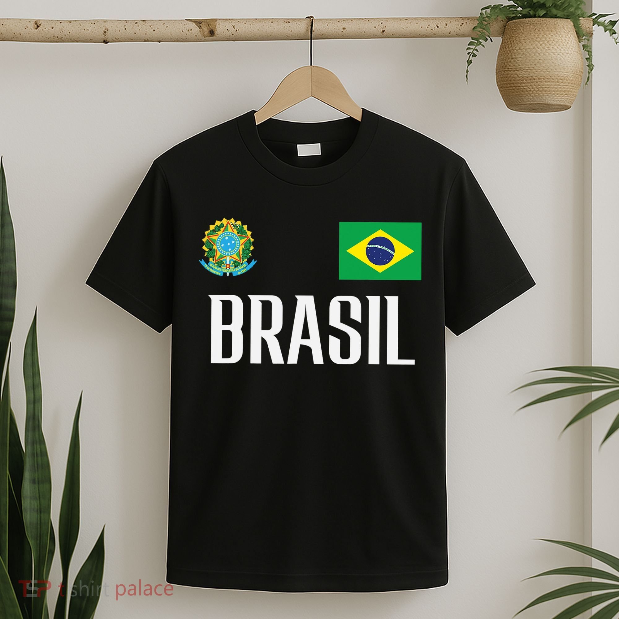 Brasil Flag Brazil Football Soccer Fan T-Shirt