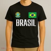 Brasil Flag Brazil Football Soccer Fan T-Shirt thumb 3
