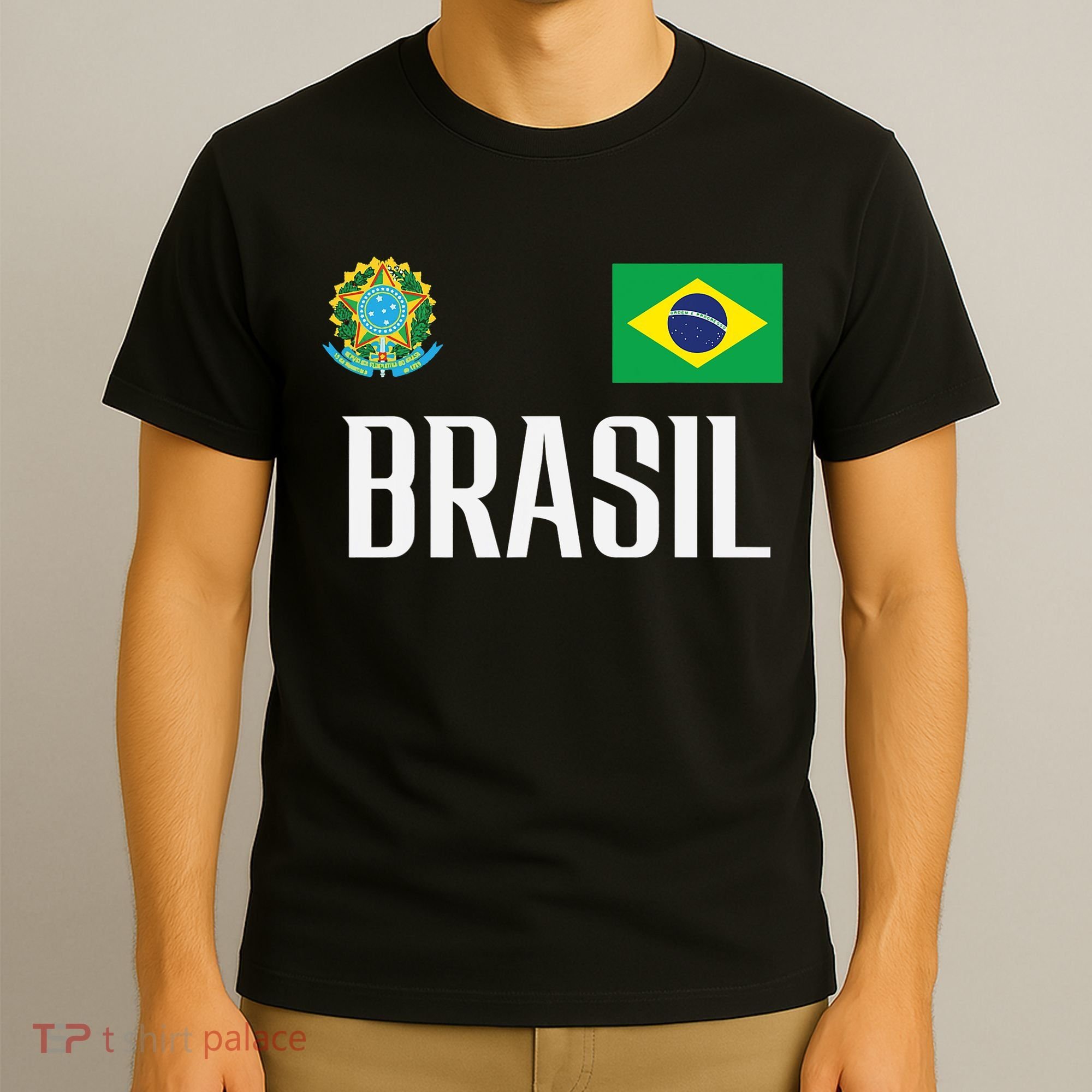 Brasil Flag Brazil Football Soccer Fan T-Shirt