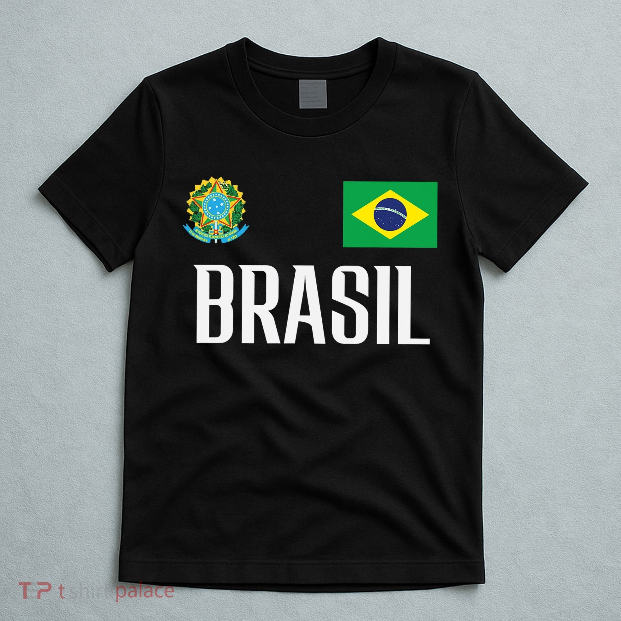 Brasil Flag Brazil Football Soccer Fan T-Shirt