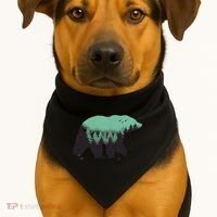 Bear Forest USA-Made Doggie Bandana thumb 1
