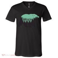 Bear Forest V-Neck T-Shirt thumb 0