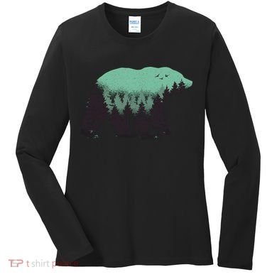 Bear Forest Women's Long Sleeve Shirt