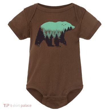 Bear Forest Baby Bodysuit