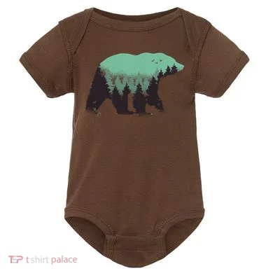 Bear Forest Baby Bodysuit