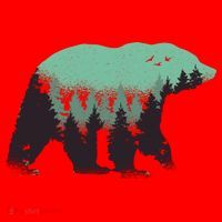Bear Forest Santa Hat thumb 1