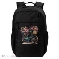 Bicycle Flower Basket Inspire Bloom Succeed Backpack thumb 0