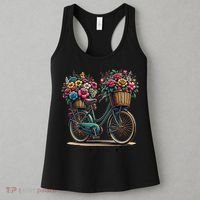 Bicycle Flower Basket Inspire Bloom Succeed Women's Tank Top thumb 3