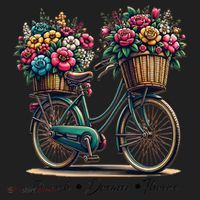 Bicycle Flower Basket Inspire Bloom Succeed Hat thumb 2