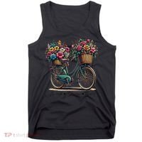 Bicycle Flower Basket Inspire Bloom Succeed Tank Top thumb 0