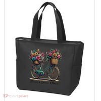 Bicycle Flower Basket Inspire Bloom Succeed Tote Bag thumb 3